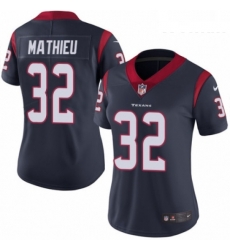 Womens Nike Houston Texans 32 Tyrann Mathieu Navy Blue Team Color Vapor Untouchable Limited Player NFL Jersey