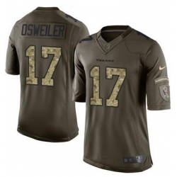 Nike Texans #17 Brock Osweiler Green Youth Stitched NFL Limited Salute to Service Jersey