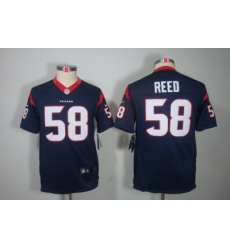 Youth Nike Houston Texans #58 Brooks Reed Blue Color[Youth Limited Jerseys]