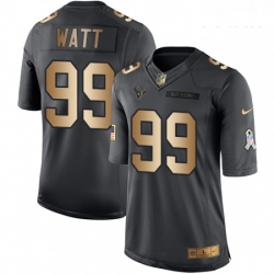 Youth Nike Houston Texans 99 JJ Watt Limited BlackGold Salute to Service NFL Jersey