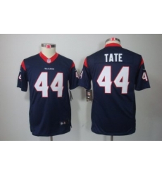 Youth Nike NFL Houston Texans #44 Tate Blue Color[Youth Limited Jerseys]