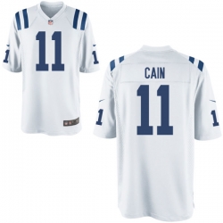 Men Colts #11 Deon Cain White Elite Jersey