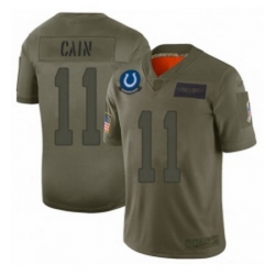 Men Indianapolis Colts 11 Deon Cain Limited Camo 2019 Salute to Service Football Jersey