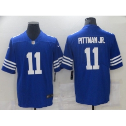 Men Indianapolis Colts 11 Pittman jr Blue Nike Vapor Untouchable Limited 2021 NFL Jersey