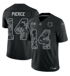 Men Indianapolis Colts 14 Alec Pierce Black F U S E 2026 Salute to Service Limited Stitched Football Jersey Men Indianapolis Colts 14 Alec Pierce Black F U S E 2026 Salute to Service Limited Stitched Football Jersey