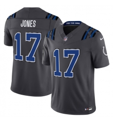 Men Indianapolis Colts  17 Daniel Jones Dark Gray 2026 F U S E  Rivalries Collection Limited Stitched Football Jersey