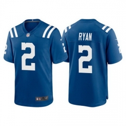 Men Indianapolis Colts 2 Matt Ryan Blue Vapor Untouchable Limited Stitched Football jersey