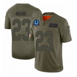 Men Indianapolis Colts 23 Kenny Moore Limited Camo 2019 Salute to Service Football Jersey