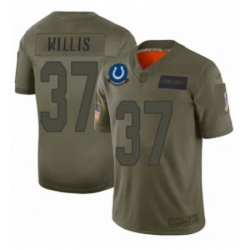 Men Indianapolis Colts 37 Khari Willis Limited Camo 2019 Salute to Service Football Jersey