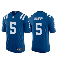 Men Indianapolis Colts 5 Stephon Gilmore Blue Stitched Football Jerseyy