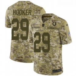 Men Nike Indianapolis Colts 29 Malik Hooker Limited Camo 2018 Salute to Service NFL Jersey