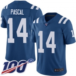 Men Zach Pascal Limited Home Jersey 14 Football Indianapolis Colts Royal Blue