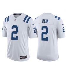 Men's Indianapolis Colts #2 Matt Ryan White Stitched Jersey