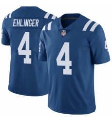 Men's Indianapolis Colts #4 Sam Ehlinger Blue Vapor Untouchable Stitched Jersey