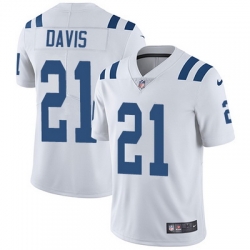 Nike Colts #21 Vontae Davis White Mens Stitched NFL Vapor Untouchable Limited Jersey