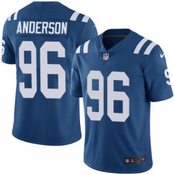 Nike Colts #96 Henry Anderson Royal Blue Team Color Mens Stitched NFL Vapor Untouchable Limited Jersey