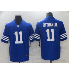 Nike Indianapolis Colts 11 Michael Pittman JR Royal Vapor Untouchable Limited Jersey