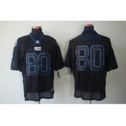 Nike Indianapolis Colts 80 Coby Fleener Black Elite Lights Out NFL Jersey