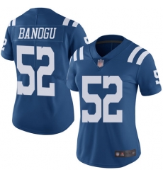 Colts 52 Ben Banogu Royal Blue Women Stitched Football Limited Rush Jersey