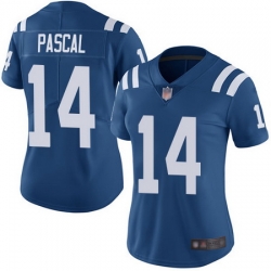 Women Zach Pascal Elite Home Jersey 14 Football Indianapolis Colts Royal Blue V