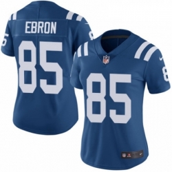 Womens Nike Indianapolis Colts 85 Eric Ebron Royal Blue Team Color Vapor Untouchable Limited Player NFL Jersey