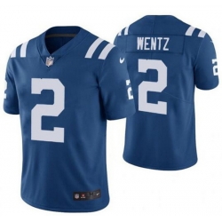 Youth Indianapolis Colts 2 Carson Wentz Blue Vapor Untouchable Limited Stitched Football Jersey 