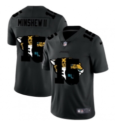 Jacksonville Jaguars 15 Gardner Minshew II Men Nike Team Logo Dual Overlap Limited NFL Jersey Black