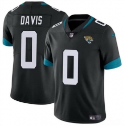 Men Jacksonville Jaguars 0 Gabe Davis Black Vapor Untouchable Limited Stitched Jersey