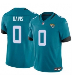 Men Jacksonville Jaguars 0 Gabe Davis Teal 2023 F U S E Vapor Untouchable Limited Stitched Jersey