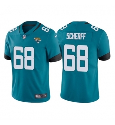 Men Jacksonville Jaguars 68 Brandon Scherff Teal Vapor Untouchable Limited Stitched Jersey