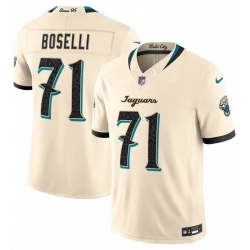 Men Jacksonville Jaguars  71 Tony Boselli Cream 2026 F U S E  Rivalries Collection Limited Stitched Football Jersey