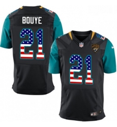 Men Nike Jacksonville Jaguars 21 AJ Bouye Elite Black Alternate USA Flag Fashion NFL Jersey