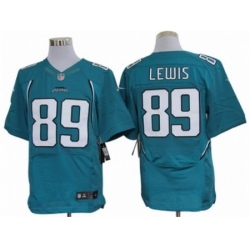 Nike Jacksonville Jaguars 89 Marcedes Lewis Green Elite NFL Jersey