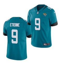 Nike Jacksonville Jaguars 9 Travis Etienne Teal 2021 Draft Vapor Limited Jersey