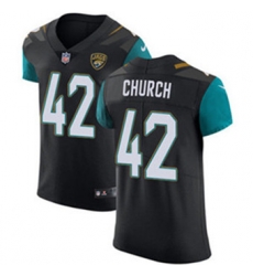 Nike Jaguars #42 Barry Church Black Alternate Mens Stitched NFL Vapor Untouchable Elite Jersey