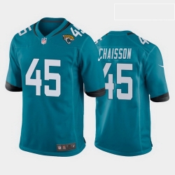 men k'lavon chaisson jacksonville jaguars teal game jersey  men k'lavon chaisson jacksonville jaguars teal game jersey