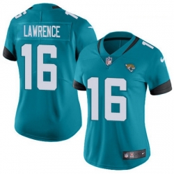 Women Nike Jacksonville Jaguars 16 Trevor Lawrence Teal Green Alternate Women Stitched NFL Vapor Untouchable Limited Jersey