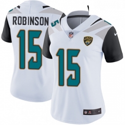 Womens Nike Jacksonville Jaguars 15 Allen Robinson White Vapor Untouchable Limited Player NFL Jersey