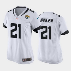 women c.j. henderson jacksonville jaguars white game jersey 