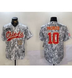 Men Kansas City Chiefs 10 Isiah Pacheco 2024 Arctic Camo Salute To Service Stitched Baseball Jersey 1