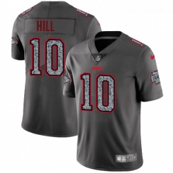 Men Nike Kansas City Chiefs 10 Tyreek Hill Gray Static Vapor Untouchable Limited NFL Jersey