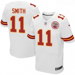 Men Nike Kansas City Chiefs 11 Alex Smith White Vapor Untouchable Elite Player NFL Jersey