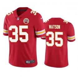 Men's Kansas City Chiefs #35 Jaylen Watson Red Vapor Untouchable Limited Stitched Football Jersey