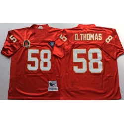 Nike Chiefs #58 Derrick Thomas Red Team Color Mens Stitched Throwback Jersey