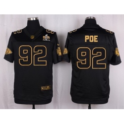 Nike Chiefs #92 Dontari Poe Black Mens Stitched NFL Elite Pro Line Gold Collection Jersey