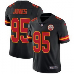 Nike Chiefs 95 Chris Jones Black Vapor Untouchable Limited Jersey