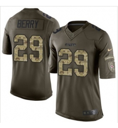 Nike Kansas City Chiefs #29 Eric Berry Green Men 27s Stitched NFL Limited Salute to Service Jersey