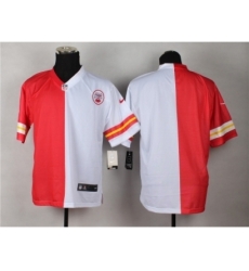 Nike Kansas City Chiefs blank red whote Elite Split NFL Jersey