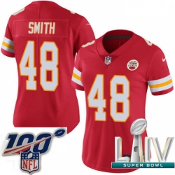 2020 Super Bowl LIV Women Nike Kansas City Chiefs #48 Terrance Smith Red Team Color Vapor Untouchable Limited Player NFL Jersey