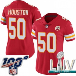 2020 Super Bowl LIV Women Nike Kansas City Chiefs #50 Justin Houston Red Team Color Vapor Untouchable Limited Player NFL Jersey